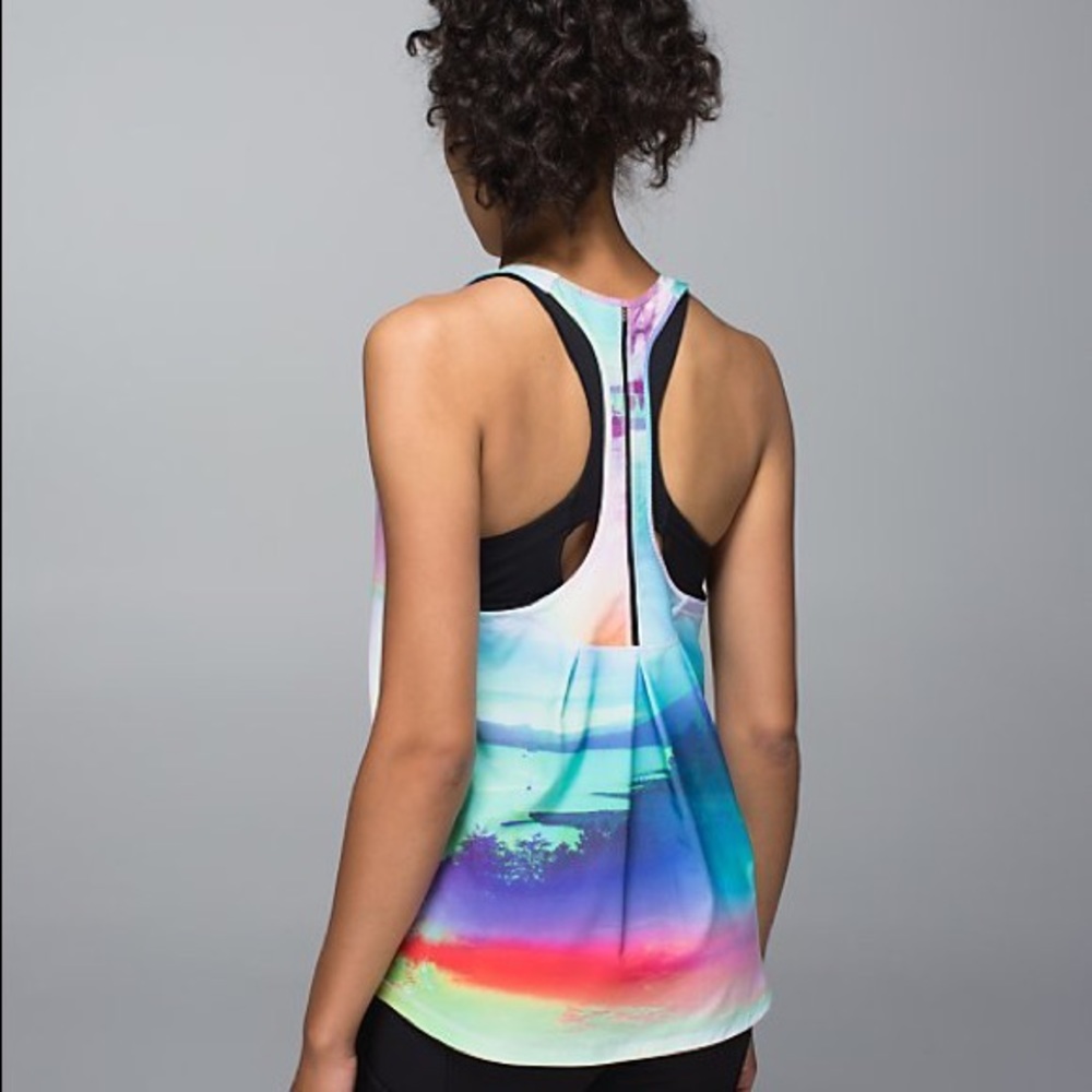 RARE Lululemon Sky to Seawheeze Rainbow Tank Top